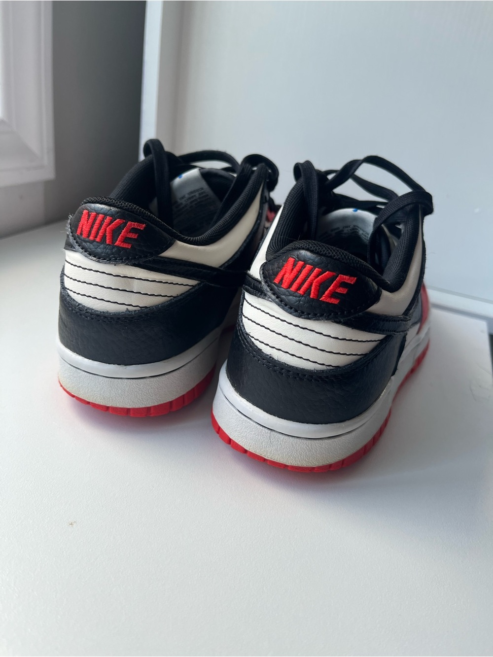 Nike Dunk 75th Anniversary Red / White Shoe Chicago 6 youth - Picture 3 of 6